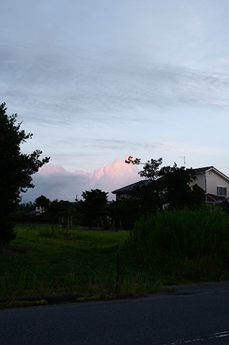 夕焼けの雲