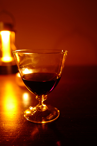 夜中のワイン