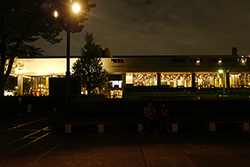 夜の美術館