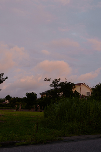 きょうの夕焼け