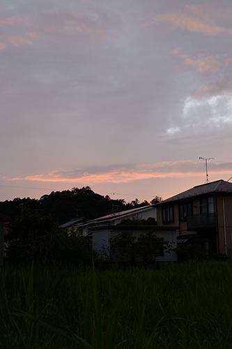 きょうの夕焼け