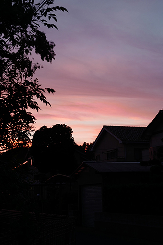 きょうの夕焼け