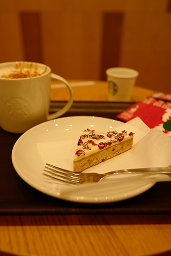 カプチーノとお菓子