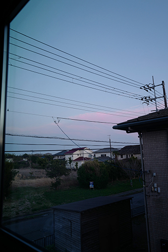 うっすら夕焼け